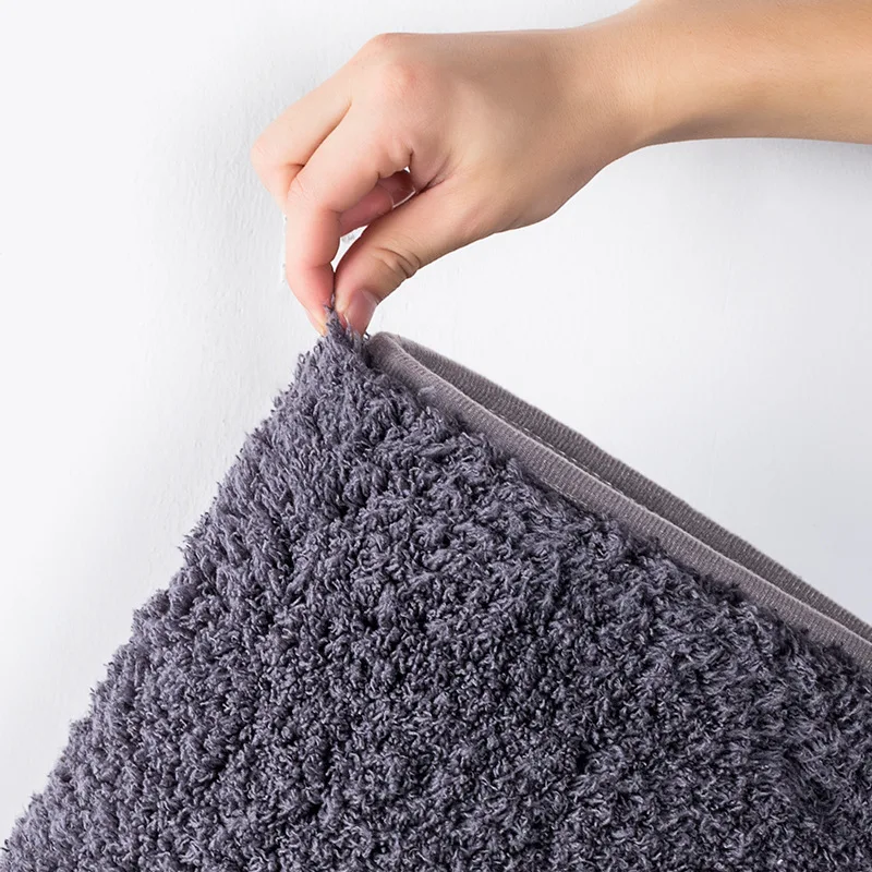 

40*60CM Coral Fleece For Bathroom Rug Kit Toilet Bath Non-slip Mats Floor Carpet Set Mattress for Bedroom Living Room Tools