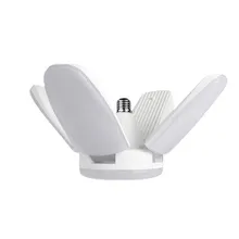 60wE27 светодиодный складной светодиодный светильник для гаража, супер яркий постоянный ток, светодиодный светильник, двухлистный светильник, трехлистный светильник, четырехлистный светильник