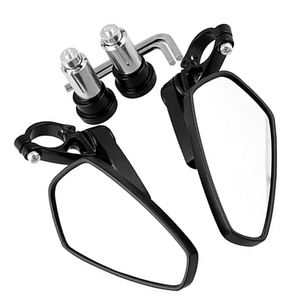 Замена для Honda Kawasaki Yamaha 7/8 дюймов из алюминиевого сплава рожки Руля Мотоцикла зеркала мотоцикла заднего вида