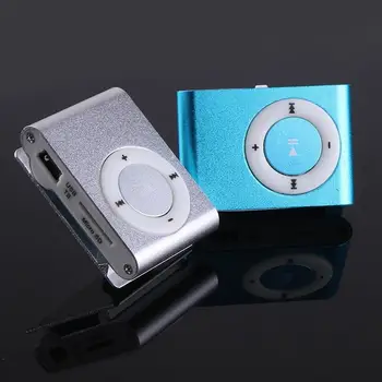 

Portable Metal Screenless Card Mp3 Iron Clip Mp3 Player Student Sports Player Creative Mp3 Player Gift