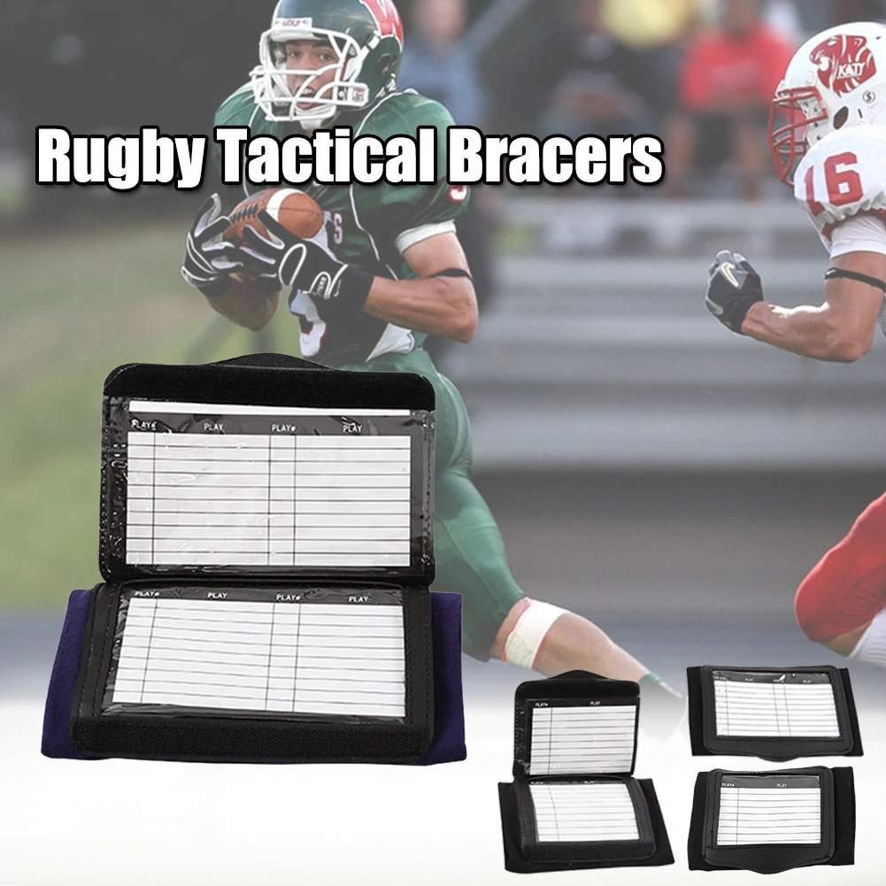 Football Wristband Tackle Hand Baseball Rugby Playbook Outdoor Protective Sports Wrist Brace Accessories Magic Sticker