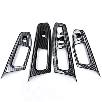 

Carbon Fiber Car Window Lift Switch Adjusting Button Panel Covers Trim Frame Car Inner Accessories for Atlas 2017-2020