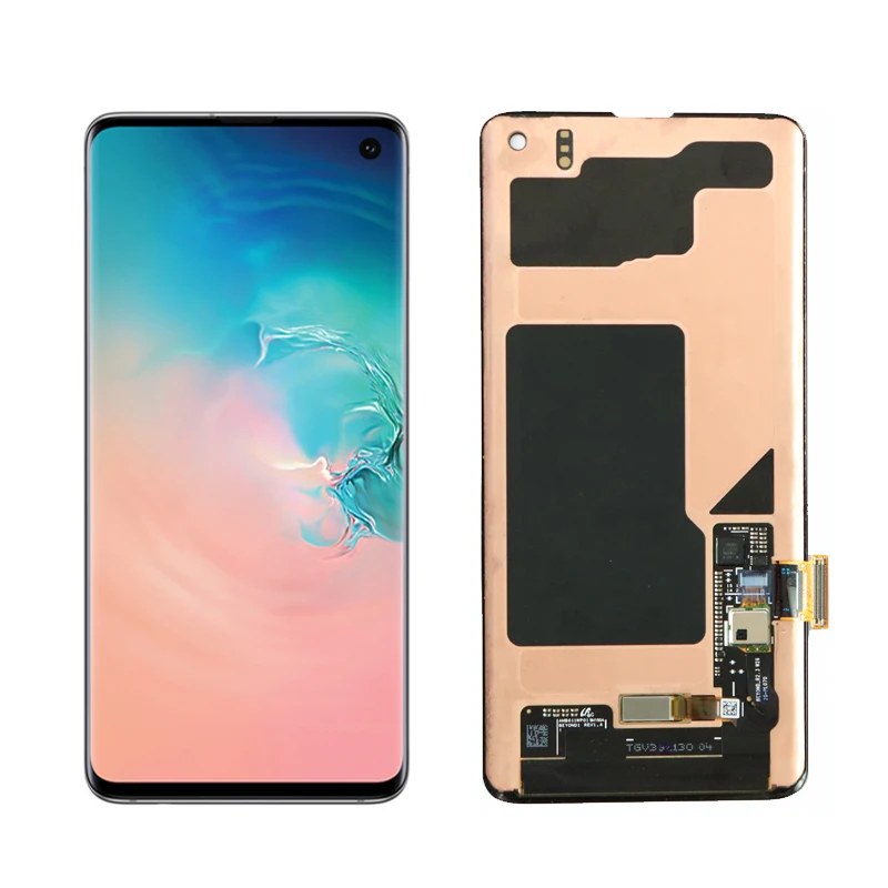 ЖК-дисплей с рамкой для SAMSUNG Galaxy S10 G9730 дисплей S10+ Plus G9750 сенсорный экран дигитайзер с сервисным пакетом