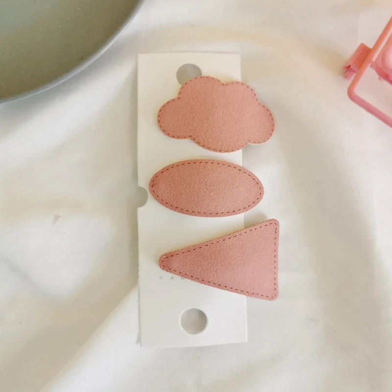 pink 3 шт., заколки для волос для девочек, милые яркие цвета, BB заколка для волос, детский набор для волос, аксессуары для волос принцессы, детский головной убор - Цвет: pink