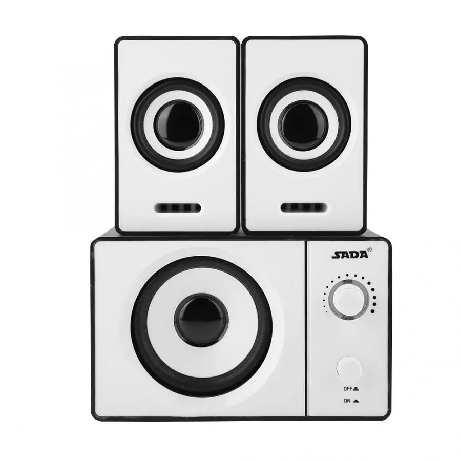 Сада D200D 2,1 стерео окружающие сабвуферы ноутбук колонки Lossless с функцией подачи Хай-Фай музыки и Шум шумоподавления Прозрачный поликарбонатный колонки