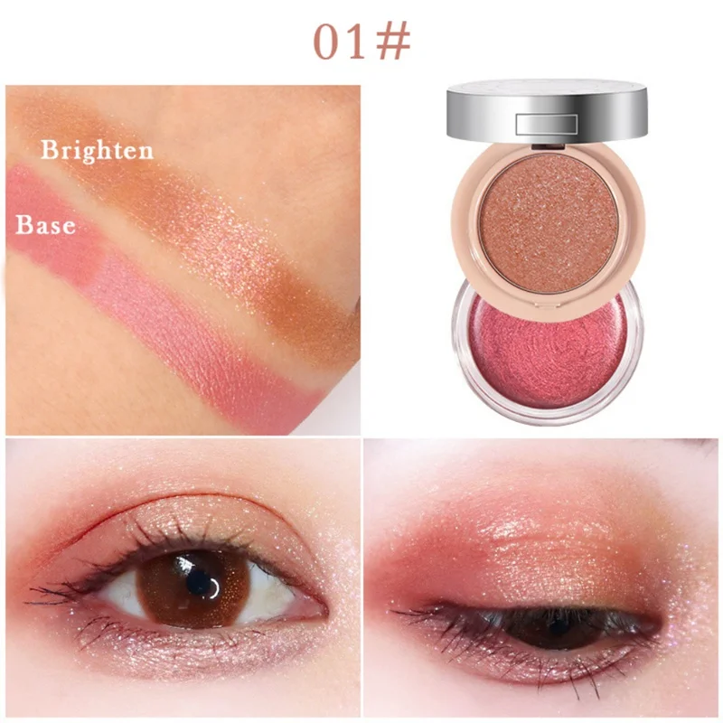 

Glitter Eyeshadow Cream Shimmer Pigment Long Lasting Waterproof Glow Eye Shadow