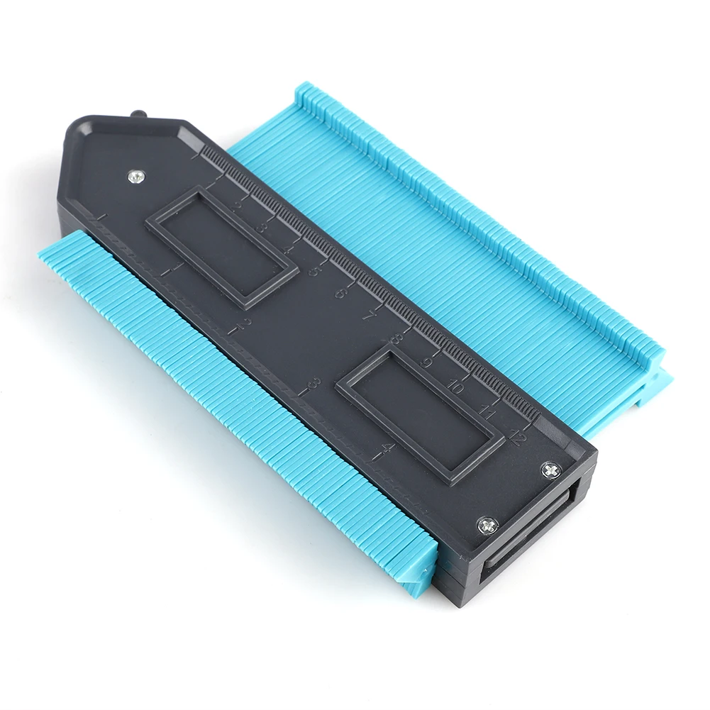 

ABS Contour Gauge Duplicator 5 Inch Self-Locking Contour Profile Gauge Tiling Laminate Tiles Edge Shaping Wood Measure Ruler