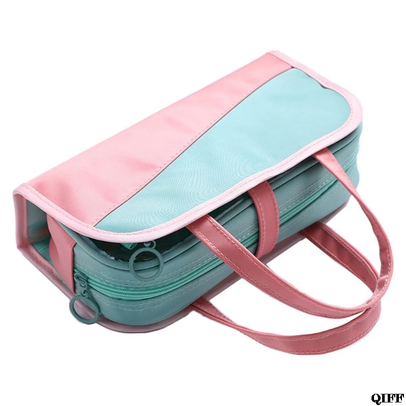 Kawaii Lovely Large Capacity Pencil Case School Supplies Stationery Pen Bag Portable Brushes Pouch Box Student Gifts July 23