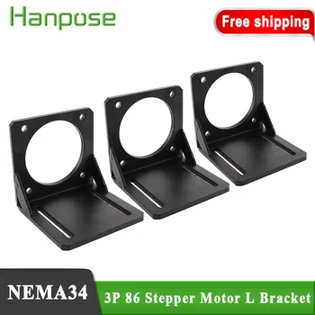

NEMA34 86 Stepper Motor 3pcs Accessories L Mounting Bracket Mount fixed support Shelf for Hobby CNC/3D Printer DIY toy