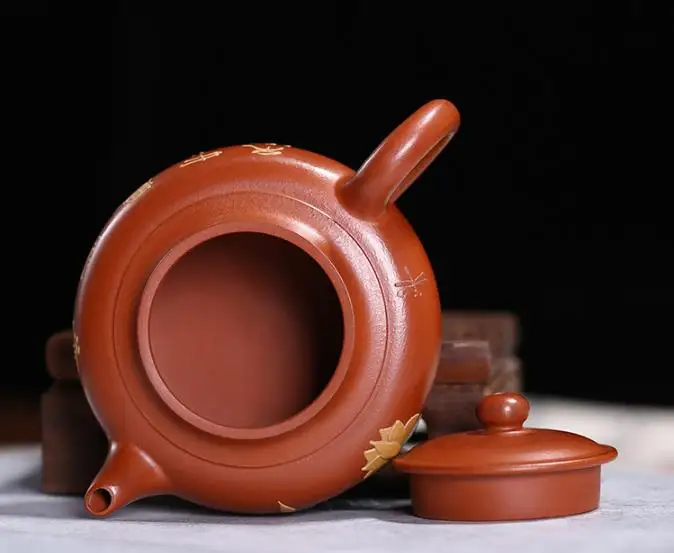 130ml Purple Sand Teapot yixing handpainting pot Handmade kettle creative drinkware