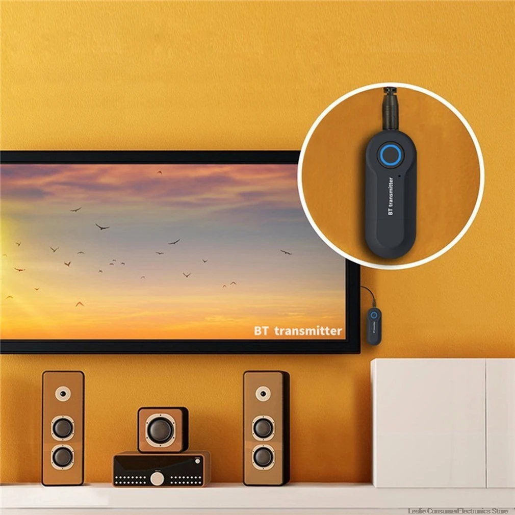 USB Bluetooth передатчик адаптер 3,5 мм AUX беспроводной аудио Музыка излучатель адаптер ключ с кабелем для компьютера ТВ автомобильная система