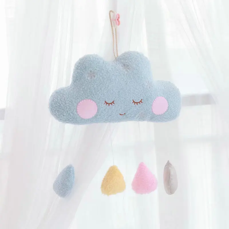 35 см Kawaii Cloud& Moon мягкая плюшевая подушка мягкая подушка Lovey в виде улыбающегося облака плюшевые игрушки для детей Детская комната украшения - Цвет: 4