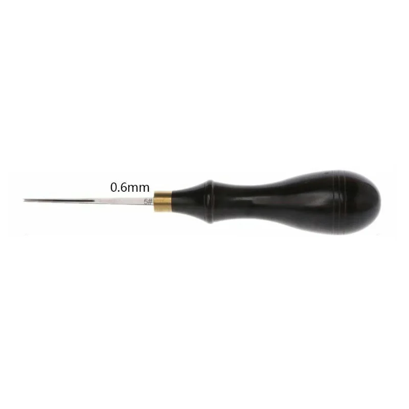 Leather Edge Creaser Ebony Blackwood Shallow Groove Craft Mark Tool 0.6-2.25mm
