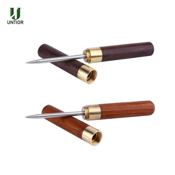 

UNTIOR 304 Stainless Steel Ice Pick with Wooden Handle and Sheath Ice Crusher for Cocktail Bartender Kitchen Bar Tool