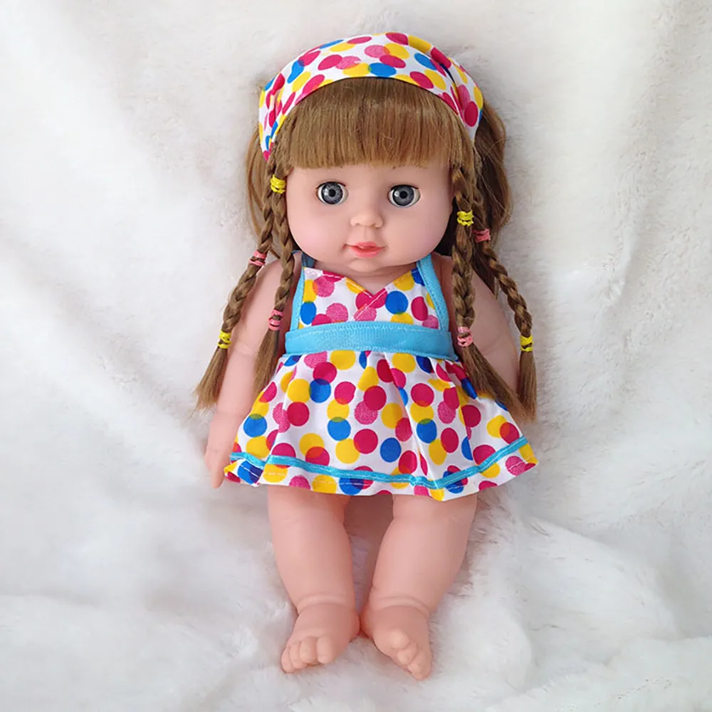 12 дюймов, игрушки для детей, милые куклы-Реборн, Силиконовые Мягкие реалистичные куклы принцессы для девочек, детские куклы, подарки на день рождения и Рождество