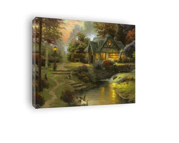 

Art Landscape Thomas Kinkade Oil Painting Print On Canvas Modern Wall Art Modular Wall Pictures For Living Room Deco