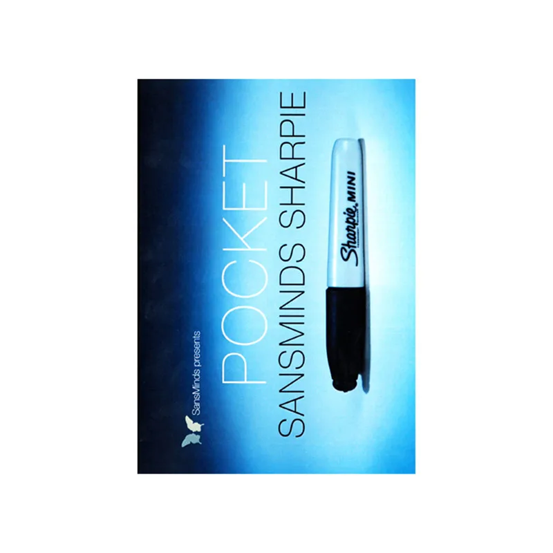 Pocket SansMinds Sharpie(DVD и скрытое приспособление)-Волшебные трюки, крупным планом, иллюзии, ментализм, сценическое волшебство, вечерние фокусы, аксессуары, игрушки