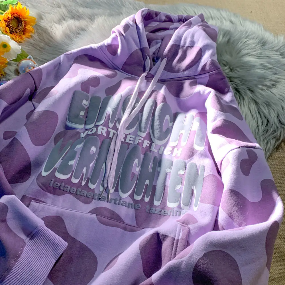 

2021 Cute Cow Print Winter Womens Tops Big Size Hoodies Hip Hop Letter Graphic Sweatshirts Teens Clothes Couples Korean Fashion