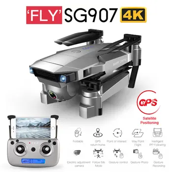 

SALMOPH SG907 SG901 GPS RC Quadcopter with Wifi FPV 1080P 4K HD Dual Camera Optical Flow Drone Follow Me Mini Dron VS E502S