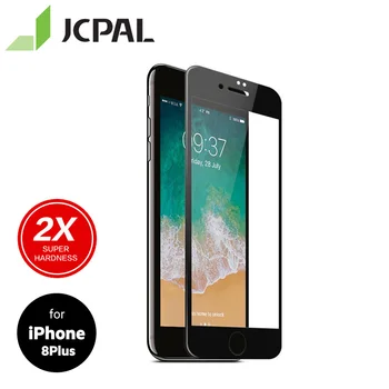 

JCPAL Presever Super Hardness Glass Screen Protector for iPhone 8 Plus / 7 Plus with Double Strength Hardened