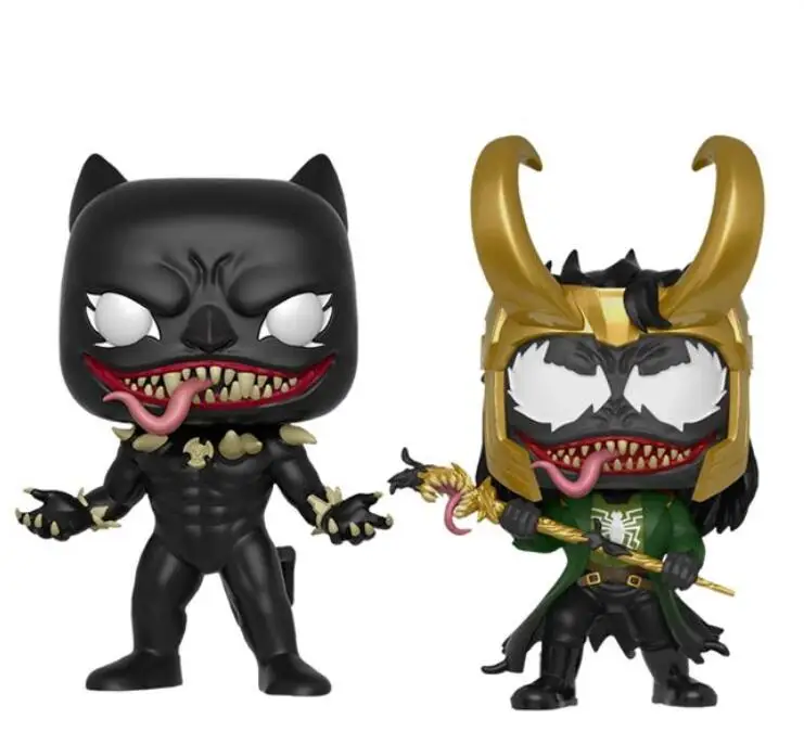 Аниме Marvel Venomized Черная пантера Локи фильм Виниловая фигурка коллекция модель