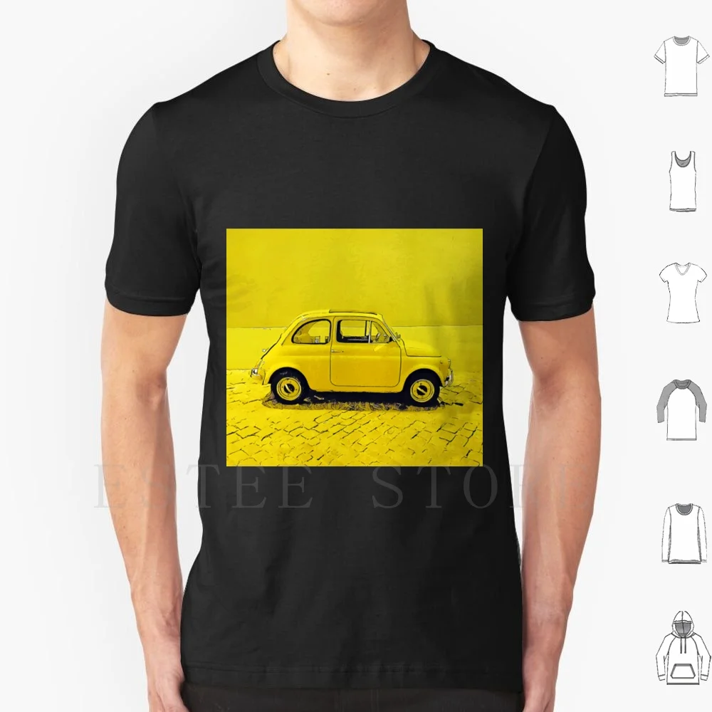 Fiat 500 Classic Fiat 500 In Sunny Yellow T Shirt Uomo Cotone 6Xl Multipla Abarth 595 Fiat Talento Fiat 127 Fiat Decesimo