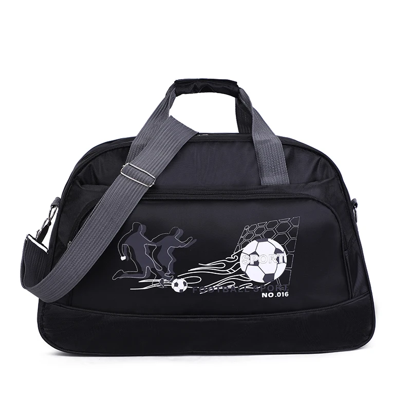 Black travel bag Женская сумка для занятий спортом на открытом воздухе, водонепроницаемая, ткань Оксфорд, мужские сумки для путешествий, сумки для занятий спортом, большие сумки - Цвет: Black travel bag