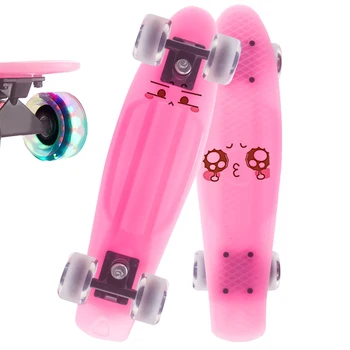 

Jusenda Skateboard 22" Mini Cruiser Penny Board Children's Scooter Pastel Longboard Flash Fish Board Non-slip Jelly Skate Deck