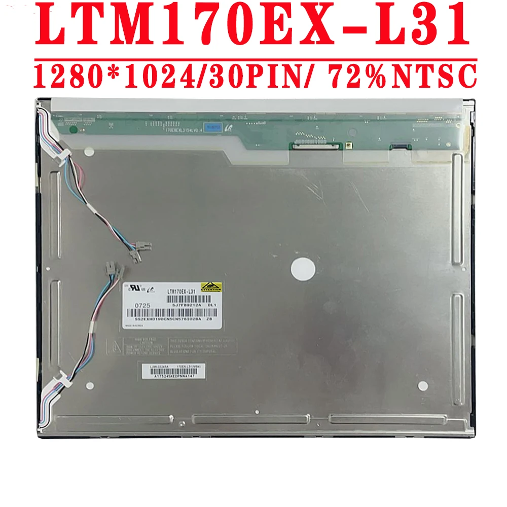 

Оригинальный светодиодный ЖК-экран LTM170EX L31 LTM170EX-L31, 17,0 дюйма, 72% x 300, 30 контактов, LVDS 1000, NTSC, КД/м², коэффициент контрастности 60 Гц,: 1