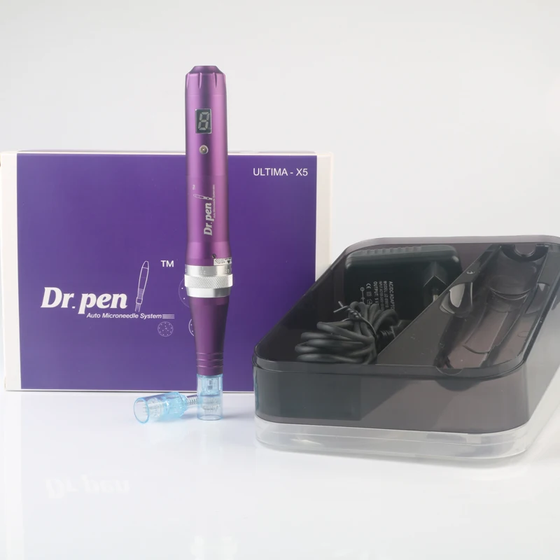 Máquina sem Fio Cuidados com a Pele Caneta Micro Needling Profissional Derma Microneedle Terapia Cartuchos Agulhas Ferramenta Spa Cuidados Dr. 7 profissional derma caneta microneedle terapia cartuchos agulhas