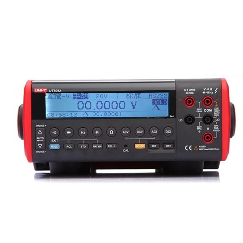 

UNI-T UT805A 199999 Counts High-Accuracy Ture RMS LCD Bench Top Digital Multimeter Volt Amp Ohm Capacitance Hz Tester