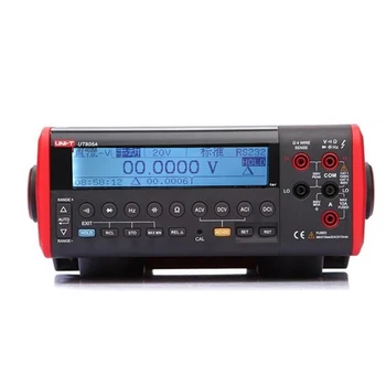 UNI-T UT805A 199999 Counts High-Accuracy Ture RMS LCD Bench Top Digital Multimeter Volt Amp Ohm Capacitance Hz Tester uni t ut71 series digital multimeter ture rms ac dc meter volt ampere ohm capacitance temp tester 40000 counts 0 025% accuracy
