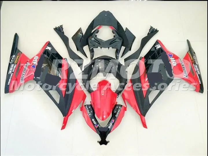Мотоциклетный обтекатель abs Подходит для kawasaki Ninja300 2013 корпусные детали пресс-формы красный ACEKITS Магазин № 0150