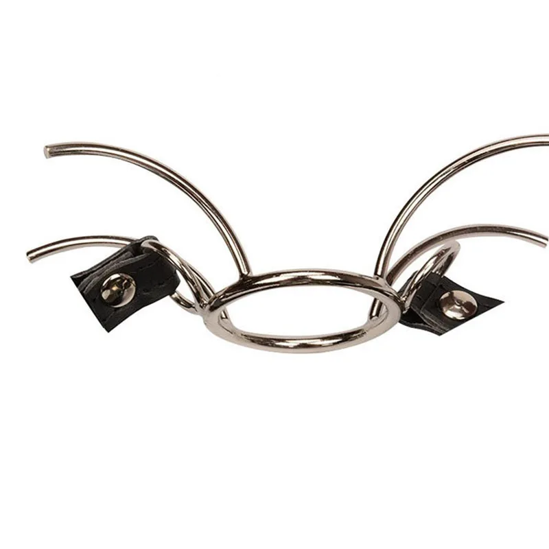 Fetish Kinky Adult Game Spider Shape Metal Ring Open Mouth Gags Ball Muzzles Nose Hook SM Slave harness Self bandage sex toys