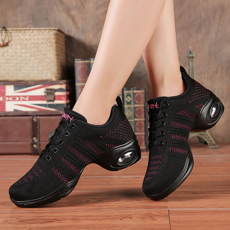 Women's sports function soft bottom breathable dance shoes women's sports shoes breathable modern jazz shoes
