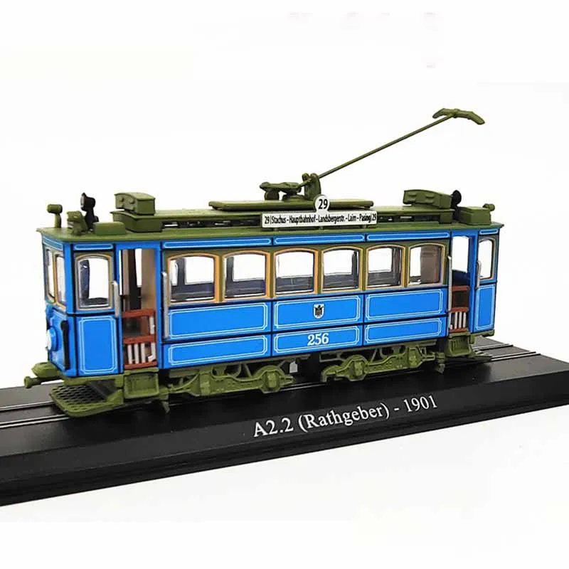 Diecast 1:87 Scale 1901 Vintage Rail Tram Simulation Retro Train Model Collectible Static Decoration Boys Gift Display Toys | Игрушки и