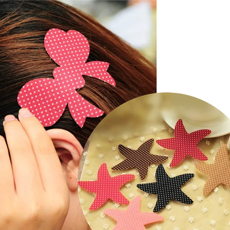 Милая челка в горошек для девочек волшебная наклейка на волосы зажим лента форме