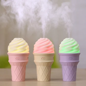 

-Ice Cream USB Mini Colorful Night Light Air Humidifier Household Appliances Atomizer