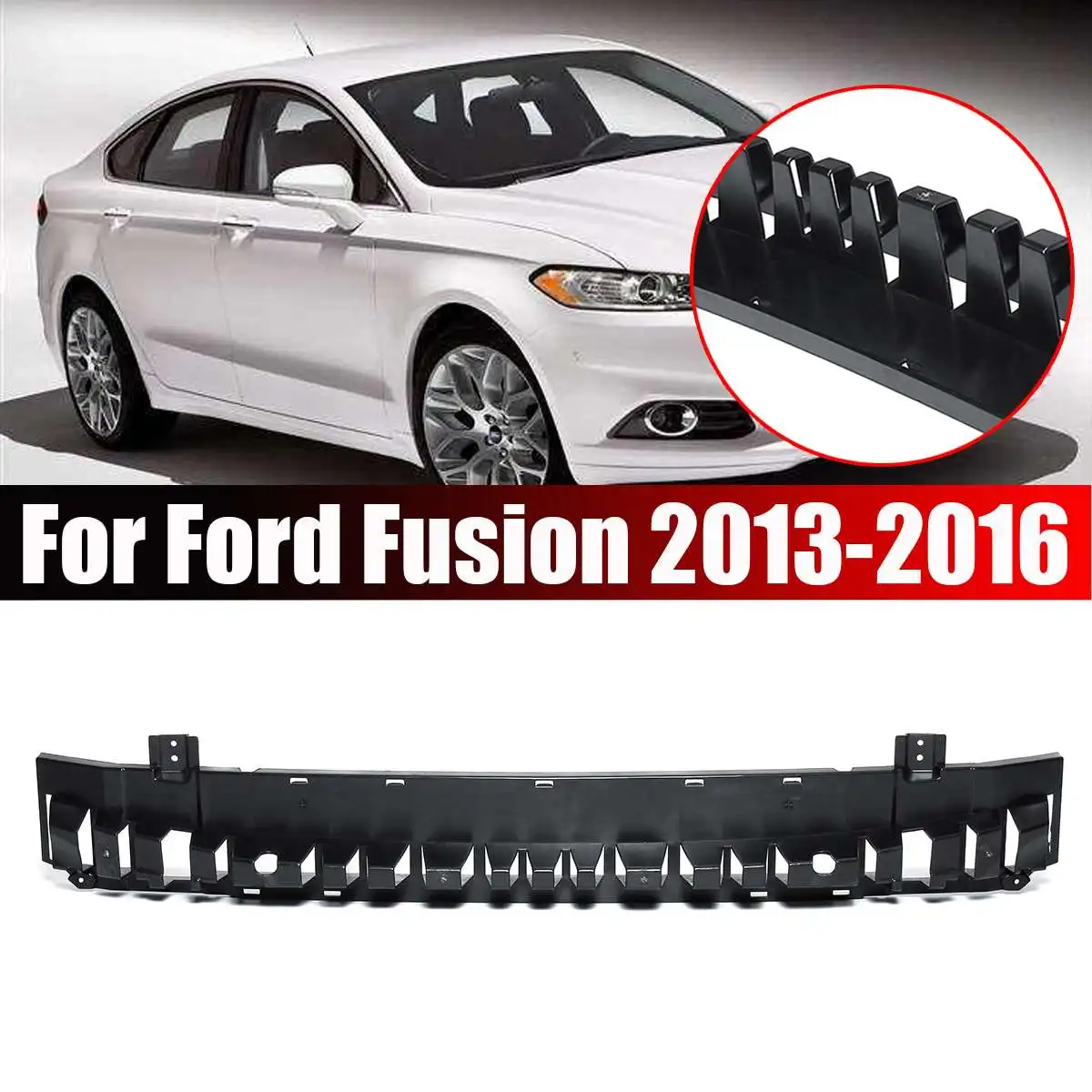 

NEW 1PCS ABS Plastic Front Bumper Face Bar Impact Absorber For Ford for Fusion 2013-2016 DS7Z17C882A