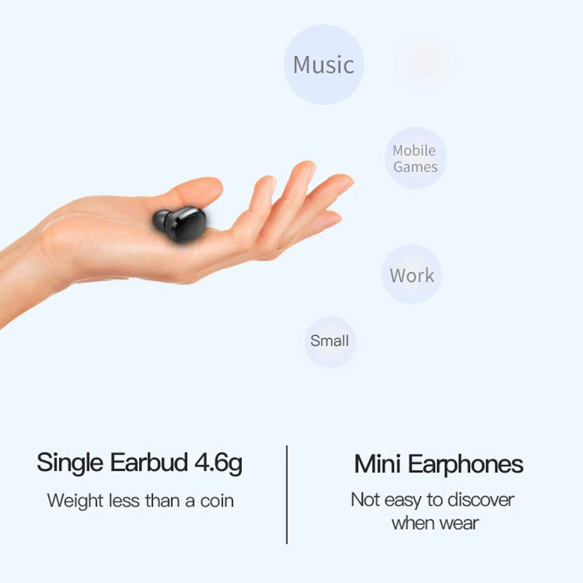 CLAITE T12 беспроводные bluetooth наушники TWS глубокий бас стерео звук музыка наушники Кнопка CVC шумоподавление Гарнитура с HD микрофоном