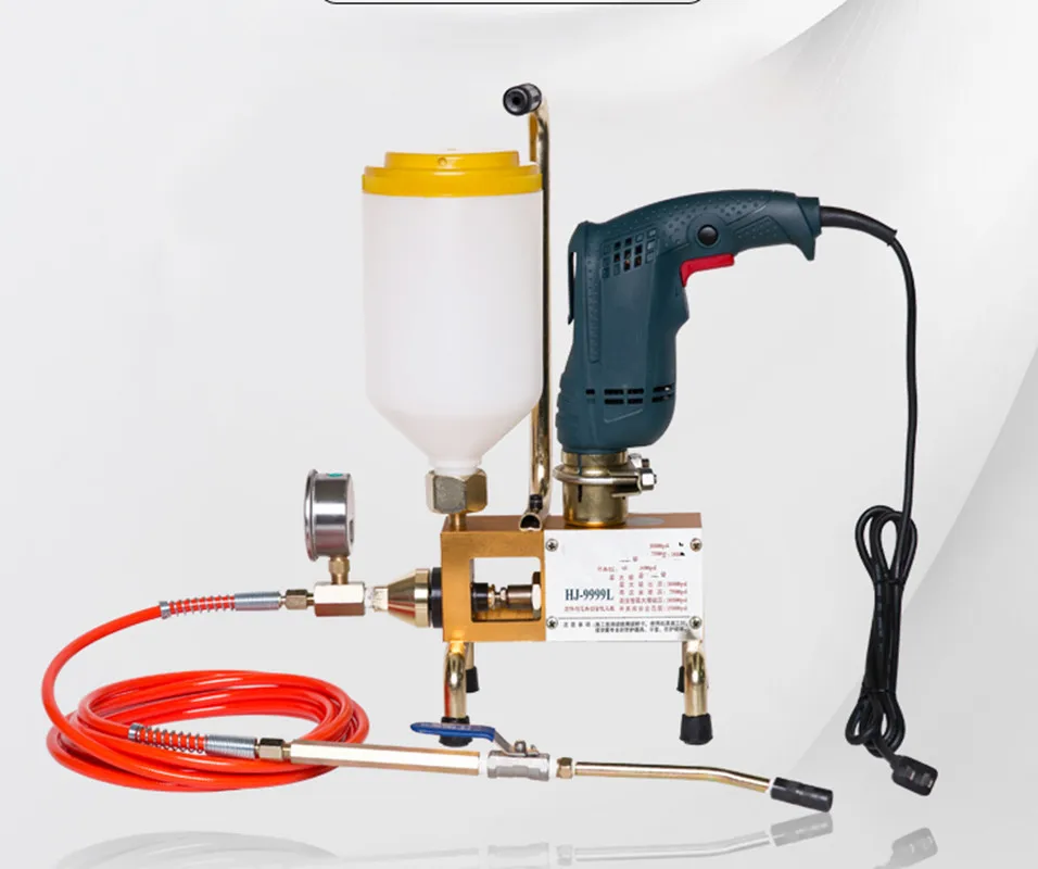 Epoxy injection pump / Polyurethane foam Grouting Machine Steel Hose concrete repair crack 999 high quality 810/910/1300W | Обустройство