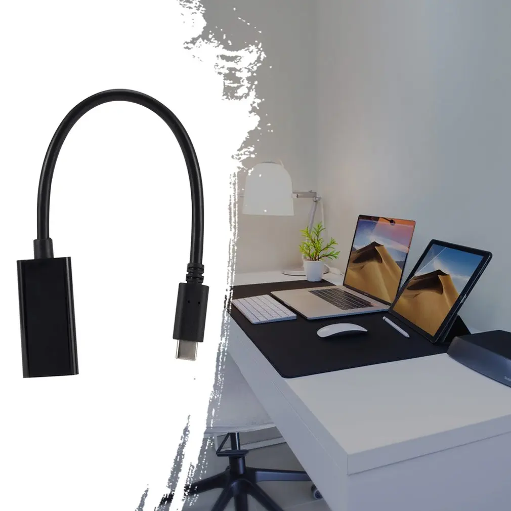 Usb type C к HDMI адаптер USB 3,1 USB-C к HDMI Мужской к женскому адаптеру конвертер HD телевизионная проекция адаптер