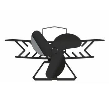 

3 Blade Heat Powered Stove Fan Fireplace Fan Christmas Tree Shape Log Wood Burning Fireplace Fan Home Office
