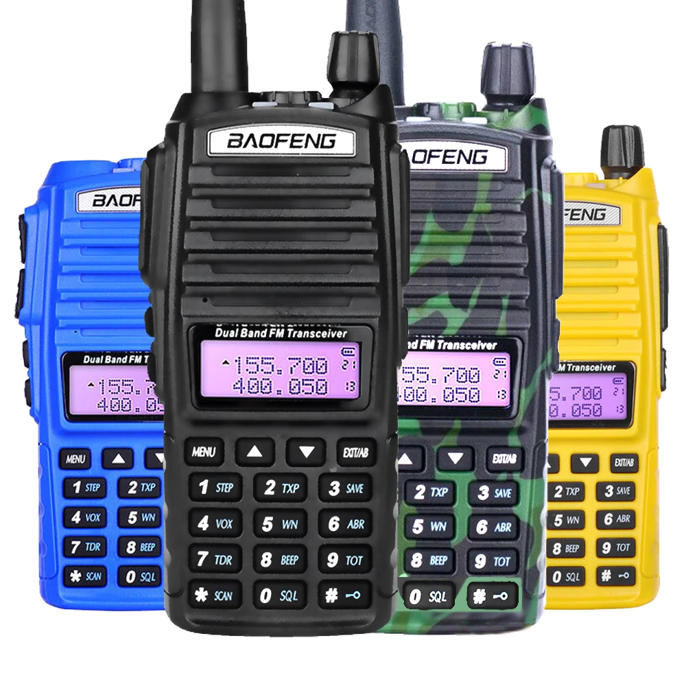 Baofeng UV-82 Walkie Talkie Dual PTT UV 82 Portable Two way Radio VHF UHF Ham CB Radio Station 1Pcs UV82 Hunting Transceiver Baofeng UV-82 Walkie Talkie Dual PTT UV 82 Portable Two way Radio VHF UHF Ham CB Radio Station 1Pcs UV82 Hunting Transceiver