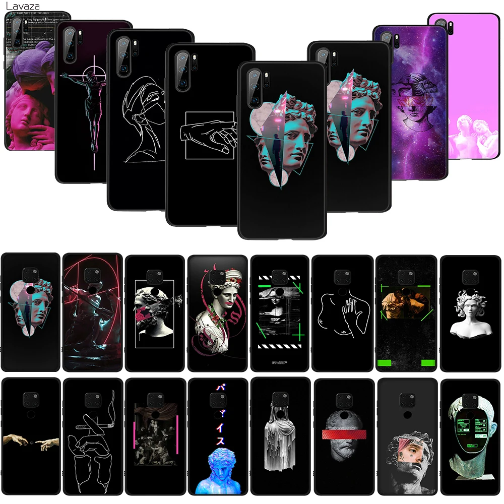 Lavaza Abstract Greek Mythology Stone Sculpture Soft Case for Huawei Honor view 20 9x Pro P smart Z Plus P20Lite Mate 30 Lite | Мобильные