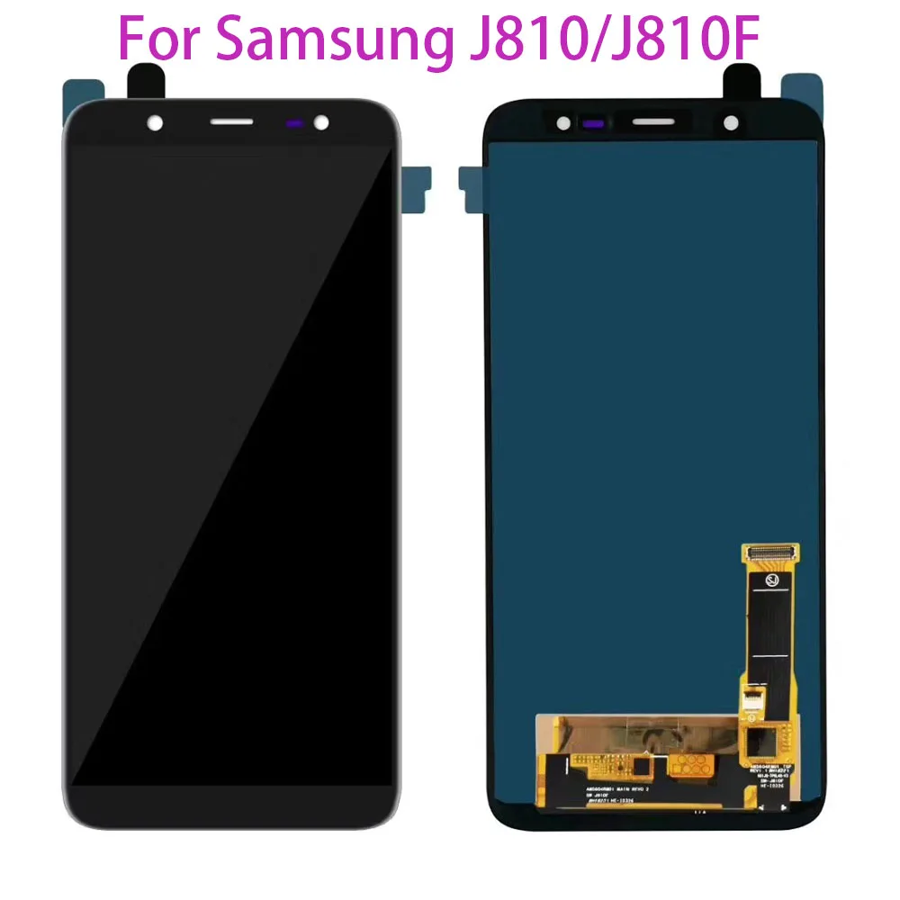 OLED ЖК-экран для Samsung Galaxy J8 2018 J810F сенсорный экран дигитайзер ЖК-дисплей J810 J810F/DS