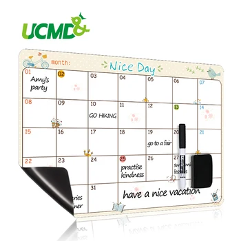 

Magnetic Calendar Time Schedule Daily Weekly Monthly Organizer Planner Message Board To-Do List Planning Boards Fridge Magnets