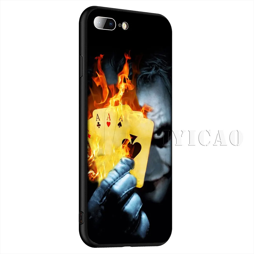 Мягкий чехол для телефона IYICAO Joker для iPhone XR X XS Max 6 6S 7 8 Plus 5 5S SE - Цвет: 6