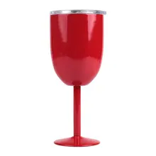 Стеклянные бокалы для вина из нержавеющей стали, бокалы для вина с двойными стенками, бокалы для пива, бокалы для вина es со съемной скользящей крышкой