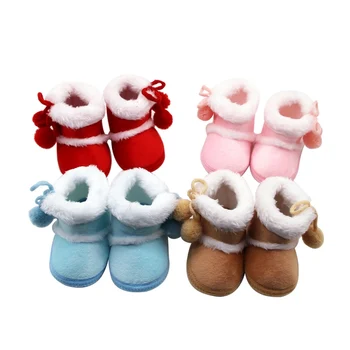 

2019 Winter Baby Girl Cotton Boots Casual Shoes First Walkers Newborn Cute Non-slip Soft Sole Shoe t
